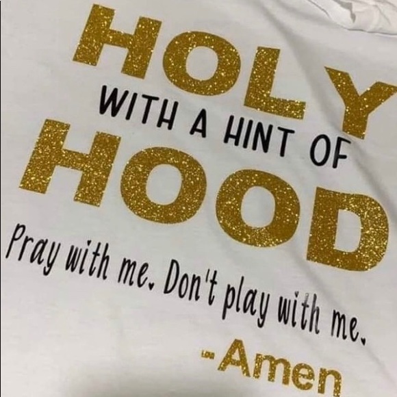 Tops - Holy with a hint of hood hoodie